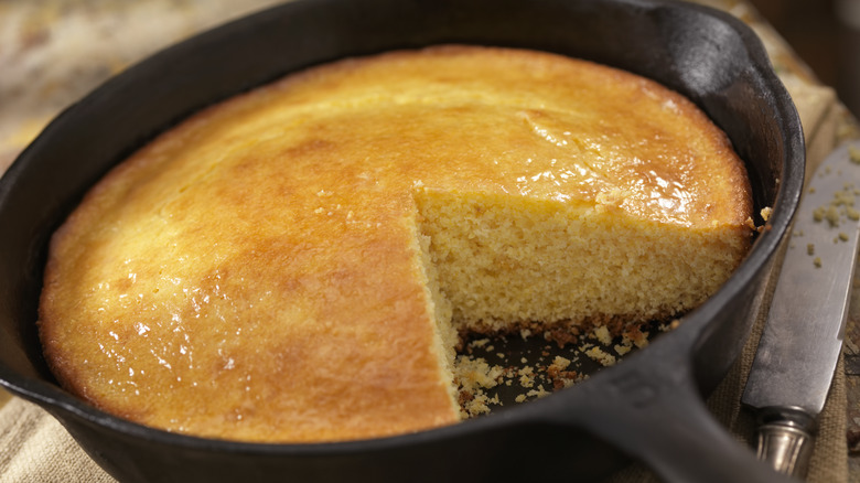 Skillet of cornbread