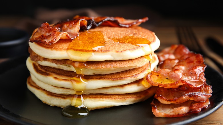 Pancakes and bacon