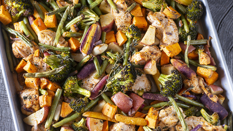 Assorted roasted vegetables