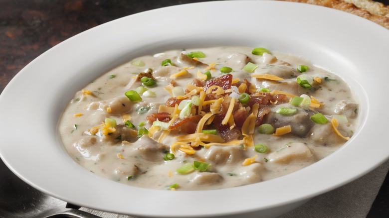 Bowl of potato soup