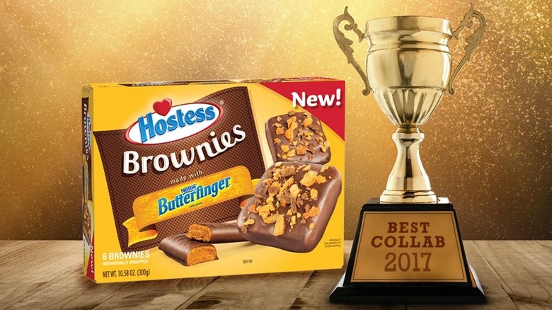 Brownies with Butterfinger and trophy