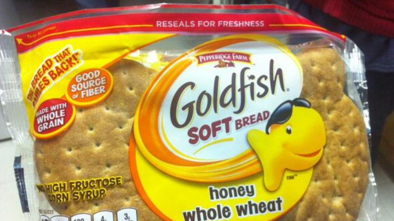 Goldfish Sandwich Bread sealed package