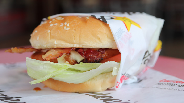 Hardee's chicken bacon sandwich