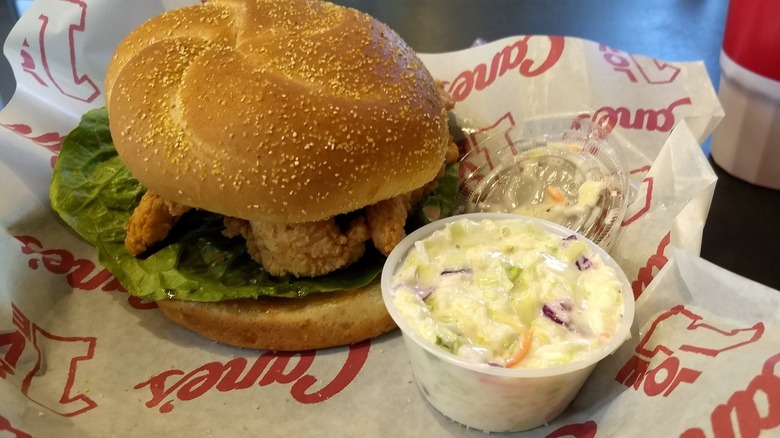 Raising Cane's fried chicken sandwich