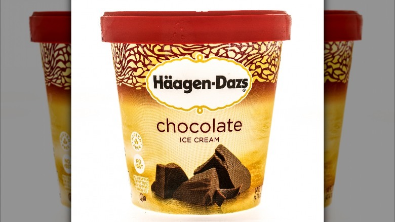 Haagen-Dazs chocolate ice cream