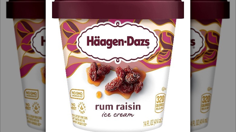 Haagen-Dazs rum raisin pint