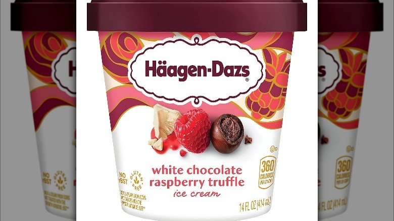 Haagen-Dazs white chocolate raspberry truffle