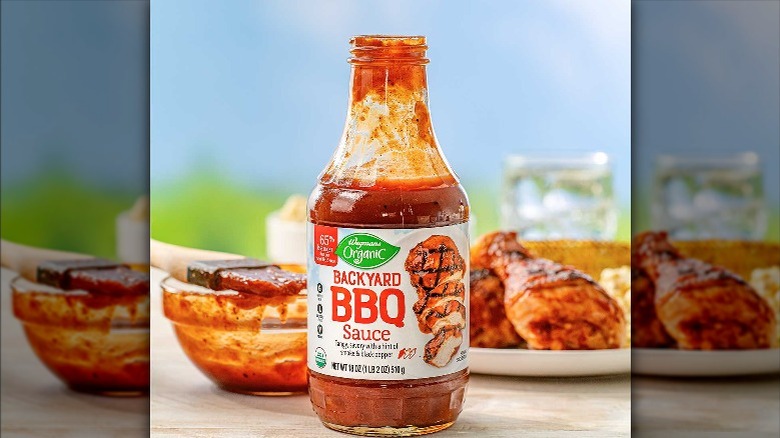 bottle of Wegmans BBQ sauce