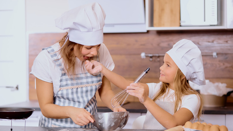 people tasting cookie dough