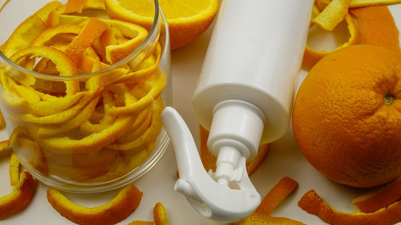 DIY orange cleaning spray