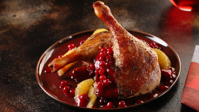 cranberry orange sauce with duck