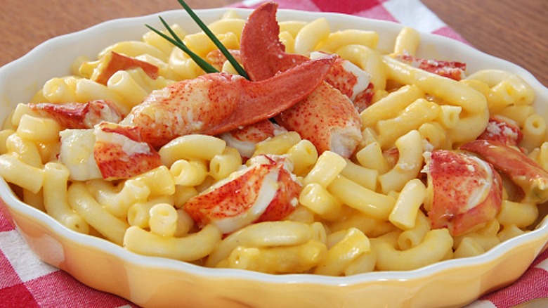 bowl of lobster mac and cheese