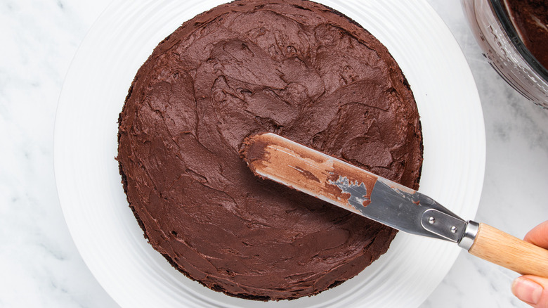 chocolate cake with frosting 