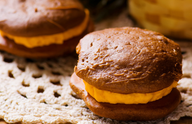 Candy Corn Pebbles Whoopie Pie