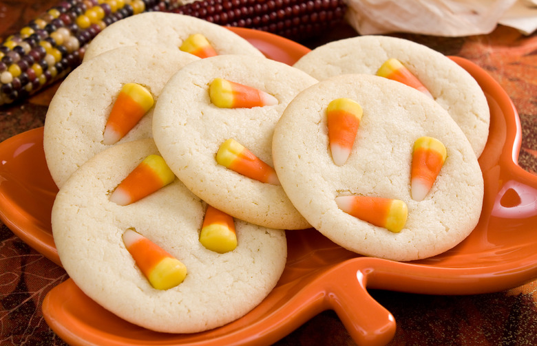 White Chocolate Candy Corn Cookies