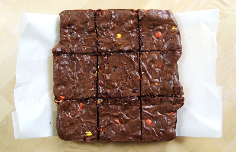 Candy Corn Fudge Brownies