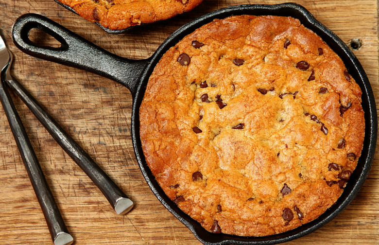 Giant Gooey Skillet Chocolate Chip Cookie