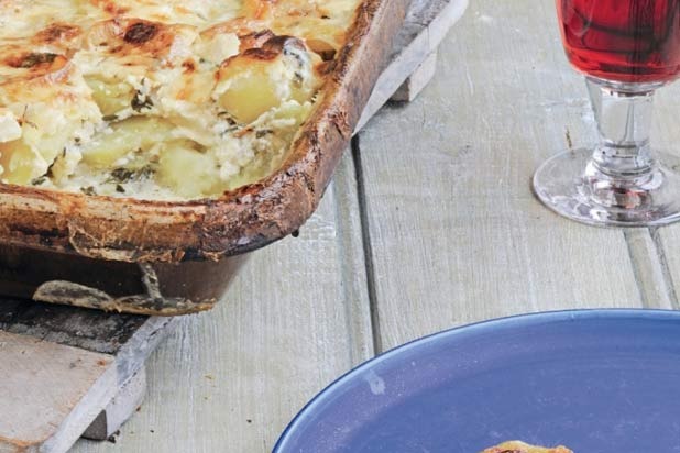 Celeriac and Potato Gratin