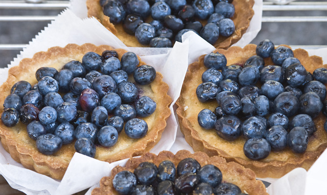 Blueberry Lemon Goat Cheese Tart