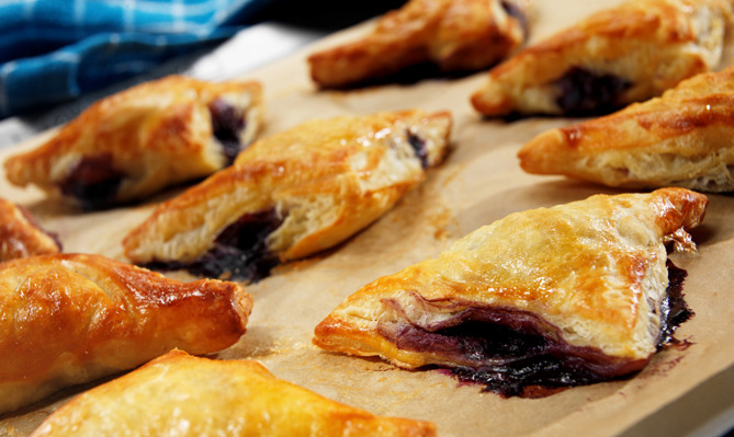 Blueberry Pop Tart with Lemon Glaze