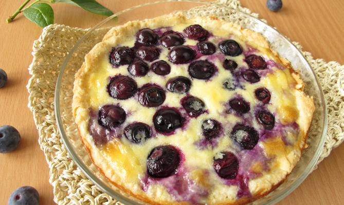 Blueberry Sour Cream Pie