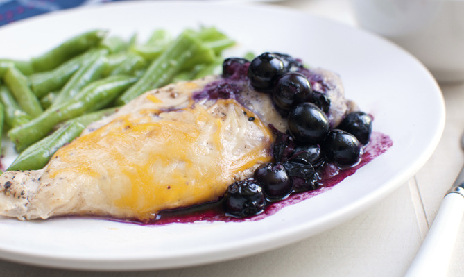 Blueberry-Balsamic Glazed Rosemary Chicken