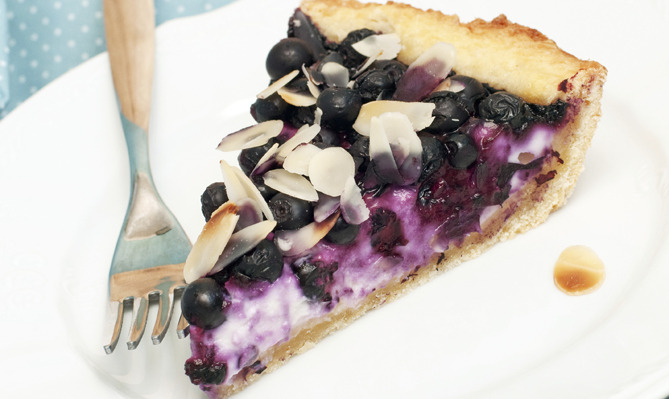 Blueberry Crème Fraîche Tart 