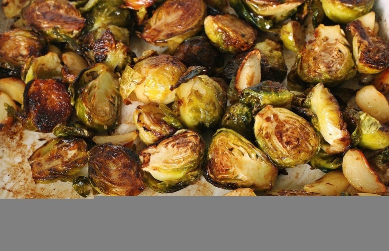 Maple-Glazed Pan-Roasted Brussels Sprouts With Chestnuts