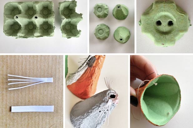 Egg Carton Animal Noses