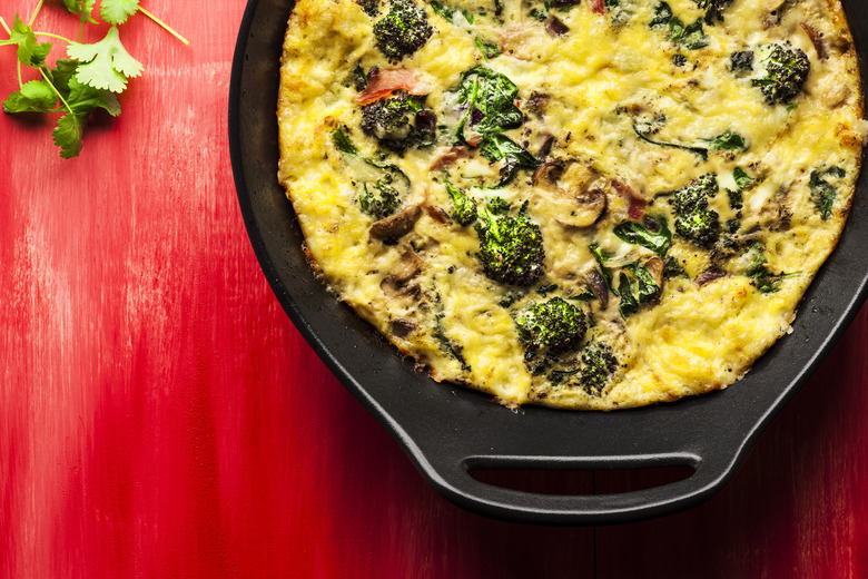 Instant Pot Broccoli, Ham, and Pepper Frittata