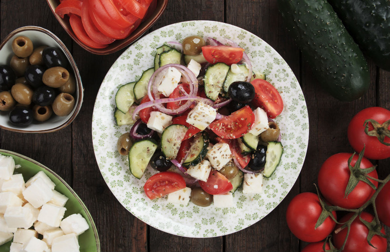 Dried Plum, Tomato, and Feta Salad