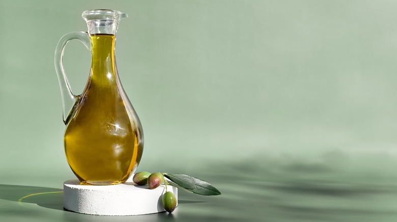 carafe of olive oil