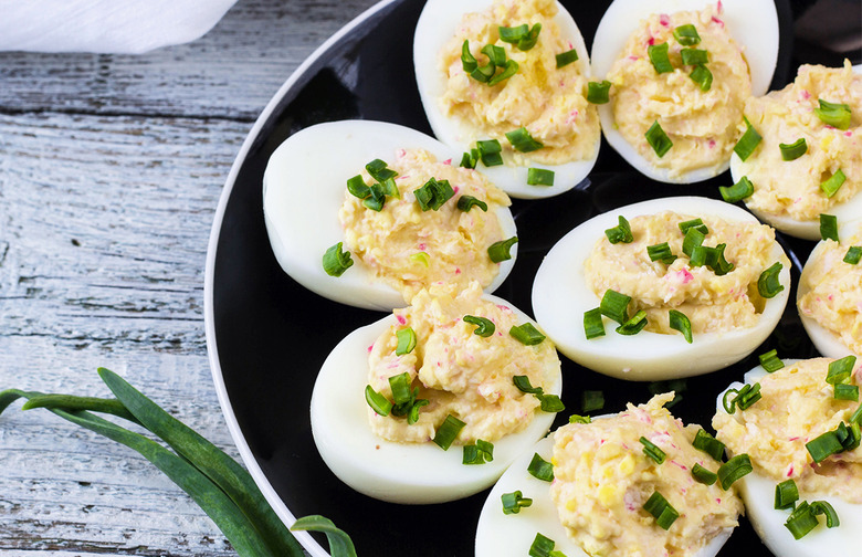 Blue Crab Deviled Eggs