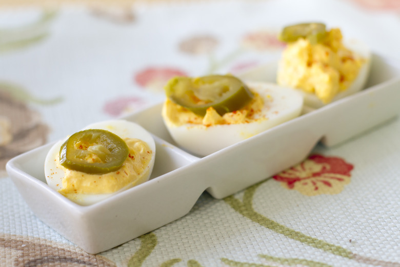  Green Jalapeño Deviled Eggs