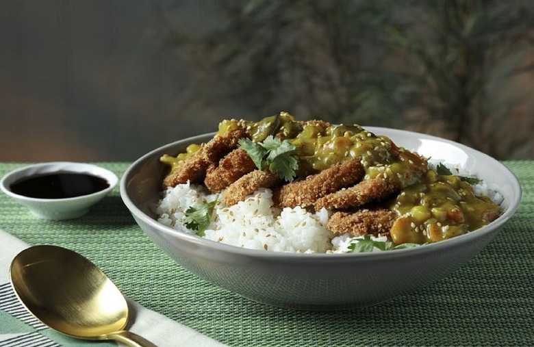 Crispy Pork Tonkatsu With Japanese Curry and Rice