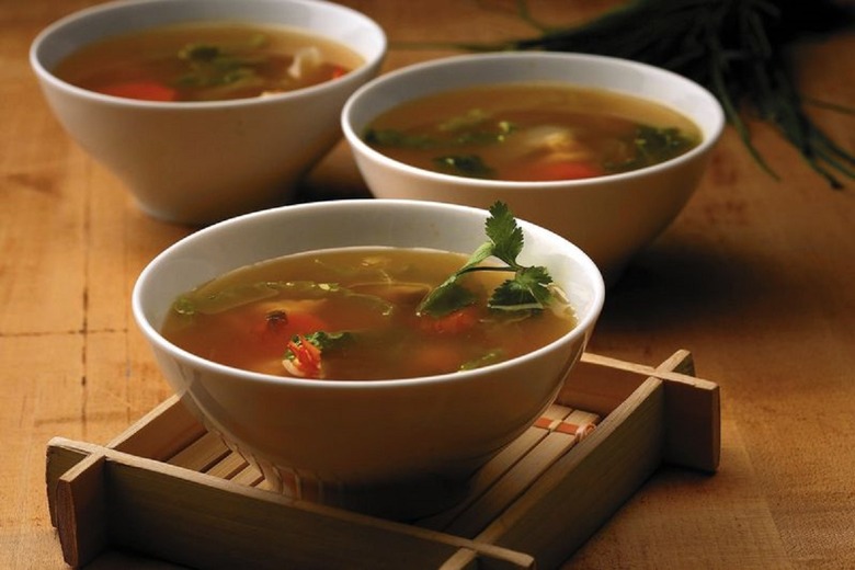 Miso Soup With Napa Cabbage and Shrimp