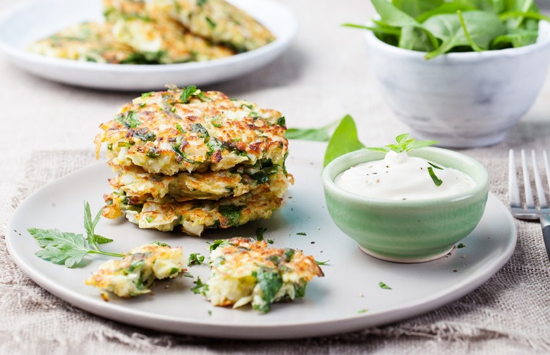 Garlic Potato Kale Cakes