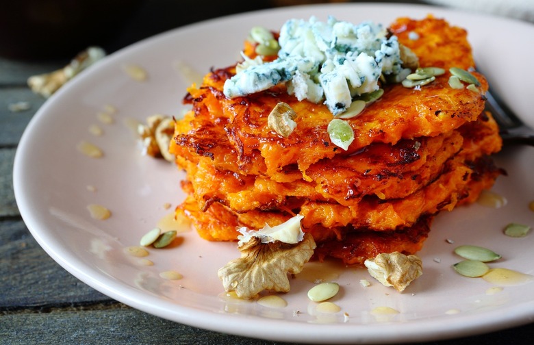 Sweet Potato Feta Pancakes