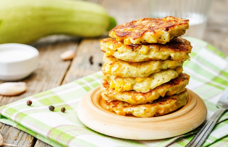 Fresh Corn and Zucchini Cakes