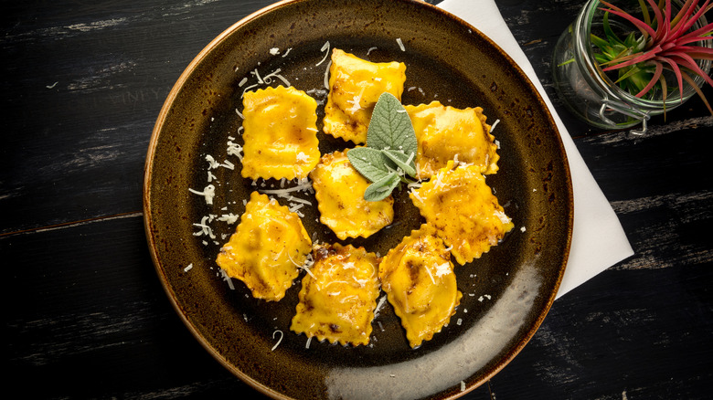 Pasta with brown butter