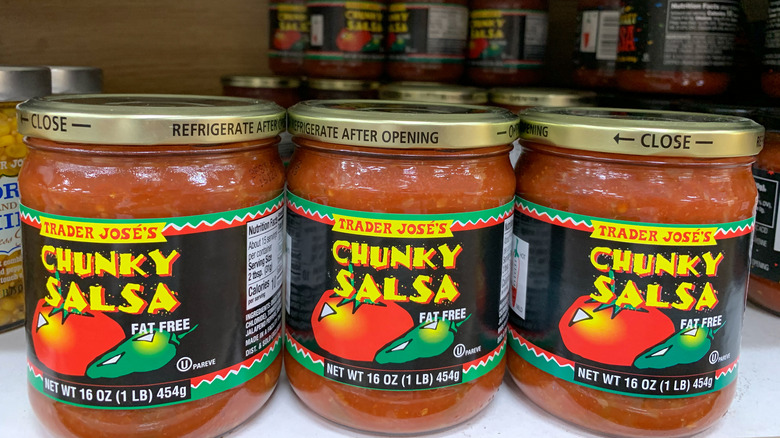 Trader Jose's salsa jars