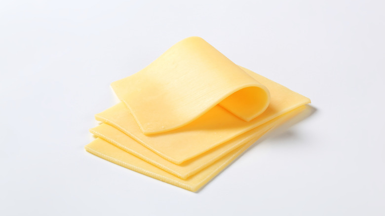 Thin slices of cheese