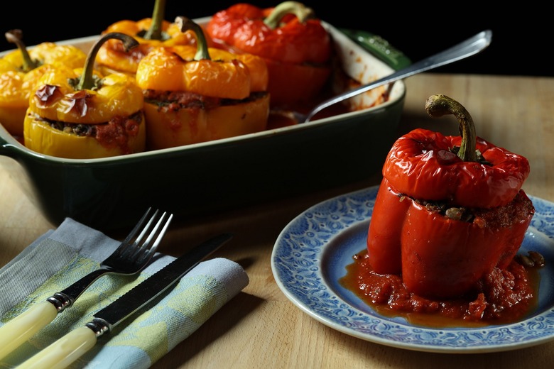 Quinoa and Lentil Stuffed Peppers