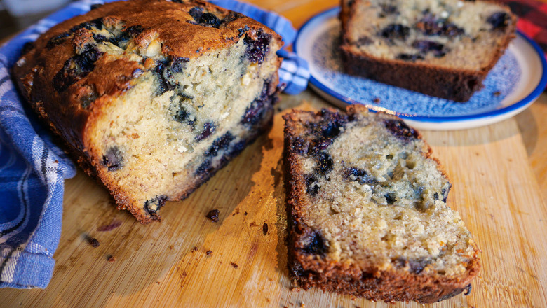 White Chocolate Blueberry Banana Bread