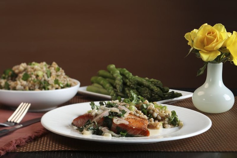 Sauteed Fish With Fresh Herb Butter and Farro 