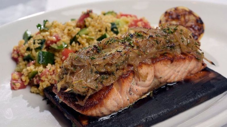 Fennel Crusted Cedar Plank Salmon 