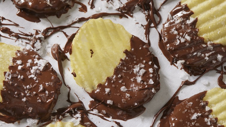 Chocolate dipped chips