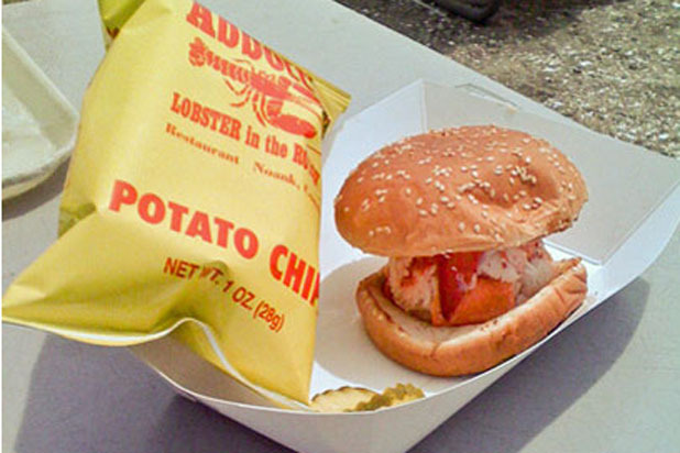 Hot Lobster Roll at Abbott's in Noank, Connecticut