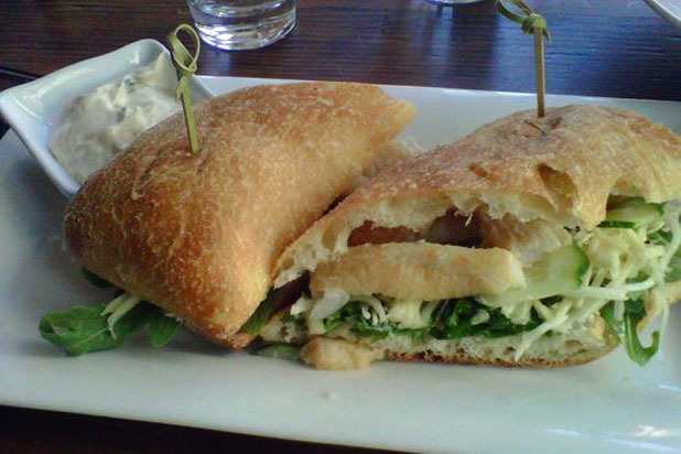 Spitzer's Fried White Catfish Sandwich