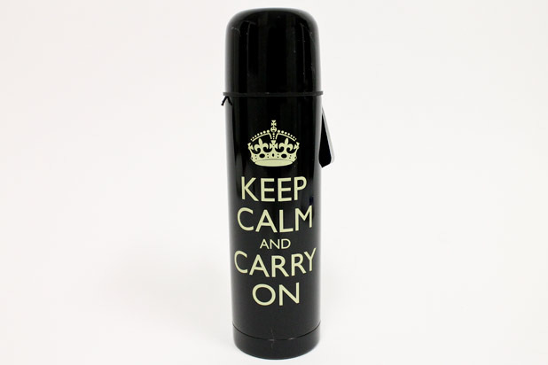 Keep Calm and Carry On Vacuum Bottle: $27.27 